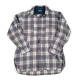 Vintage 80's Pendleton Wool Shadow Plaid Flannel Shirt