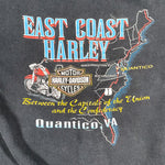 Vintage Y2K East Coast Harley Davidson Quantico VA Zip Hoodie