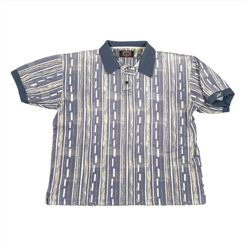 Vintage 90's Abstract Stripe Reebok Golf Polo Shirt