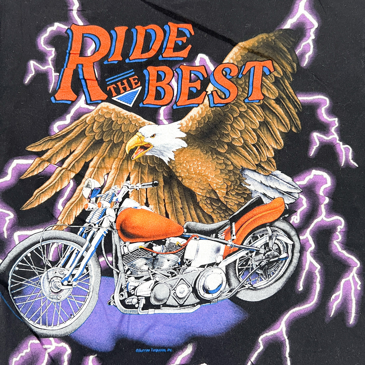 90s American Thunder ピットブル サンダー tシャツ ベスト Vintage 90's American Thunder Ride the Best T-Shirt – CobbleStore