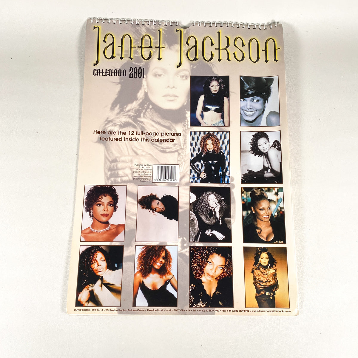 Vintage 2001 Janet Jackson Calendar Cobblestore Vintage