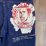 Modern Y2K Platinum Fubu Muhammed Ali Baggy Jeans