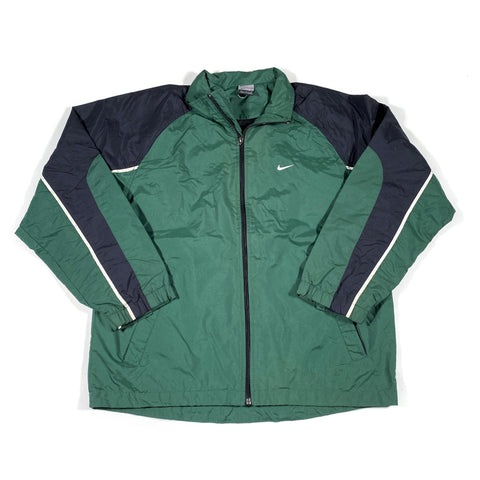Vintage 90's Nike Green Windbreaker Jacket