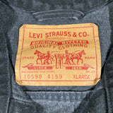 Vintage 1992 Levis Black Denim Jean Jacket