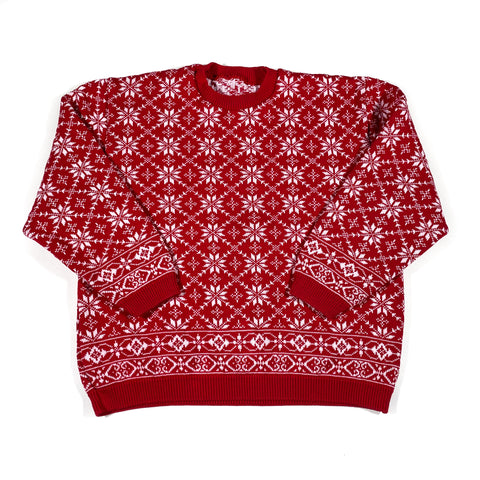 Vintage 90's Christmas Snowflake Crewneck Sweater