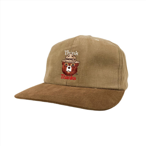 Vintage 90's Think Thanks Smokey the Bear Hat