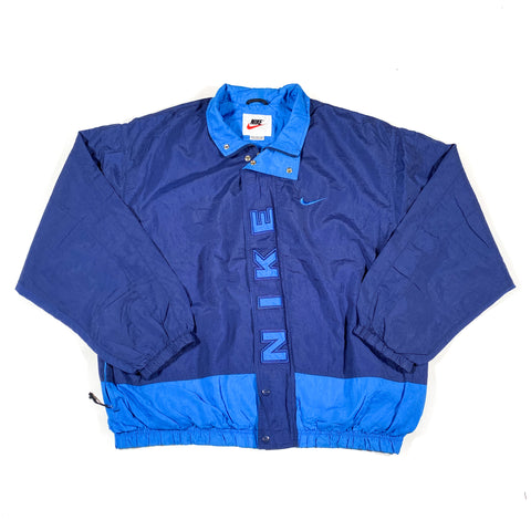 Vintage 90's Nike Spellout Blue Windbreaker Jacket