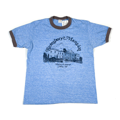 Vintage 1980 Stotesbury Mansion NADC Ringer T-Shirt