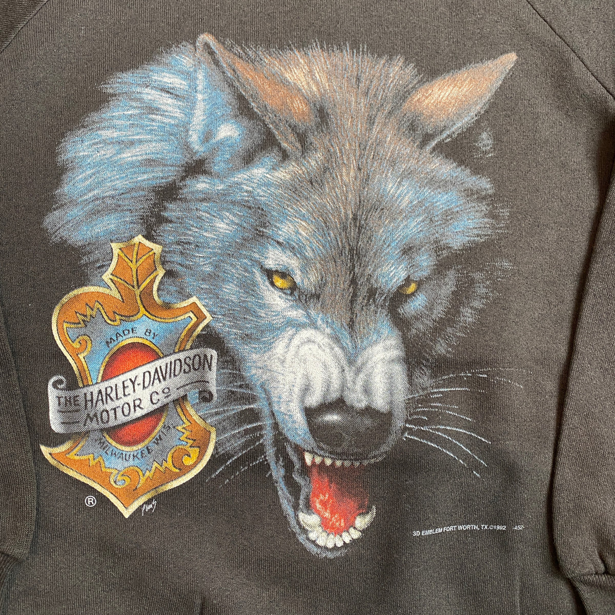 Harley Davidson Tシャツ 1992年3Demblem | ヤマダウェブコム