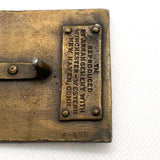 Vintage 70's Winchester Repeating Arms New Haven CT Brass Belt Buckle