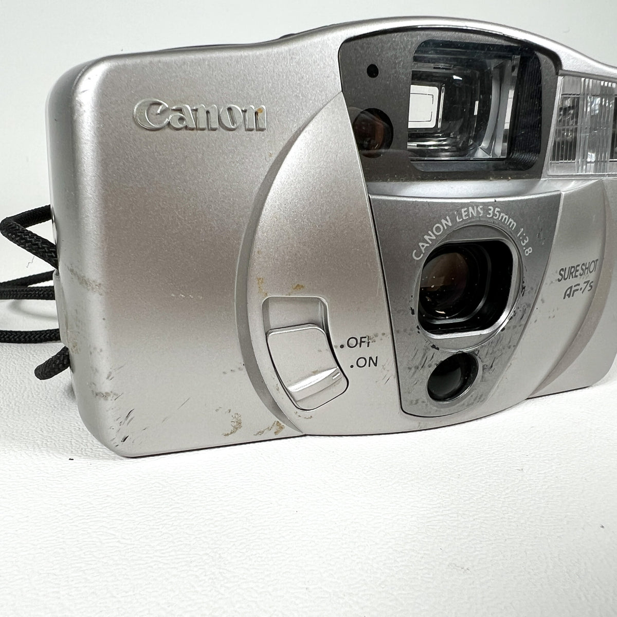 Canon AF-7S シルバー コンパクトフィルムカメラ Canon Sure Shot AF-7s/Owl/BF Silver 35mm Film Camera Point and