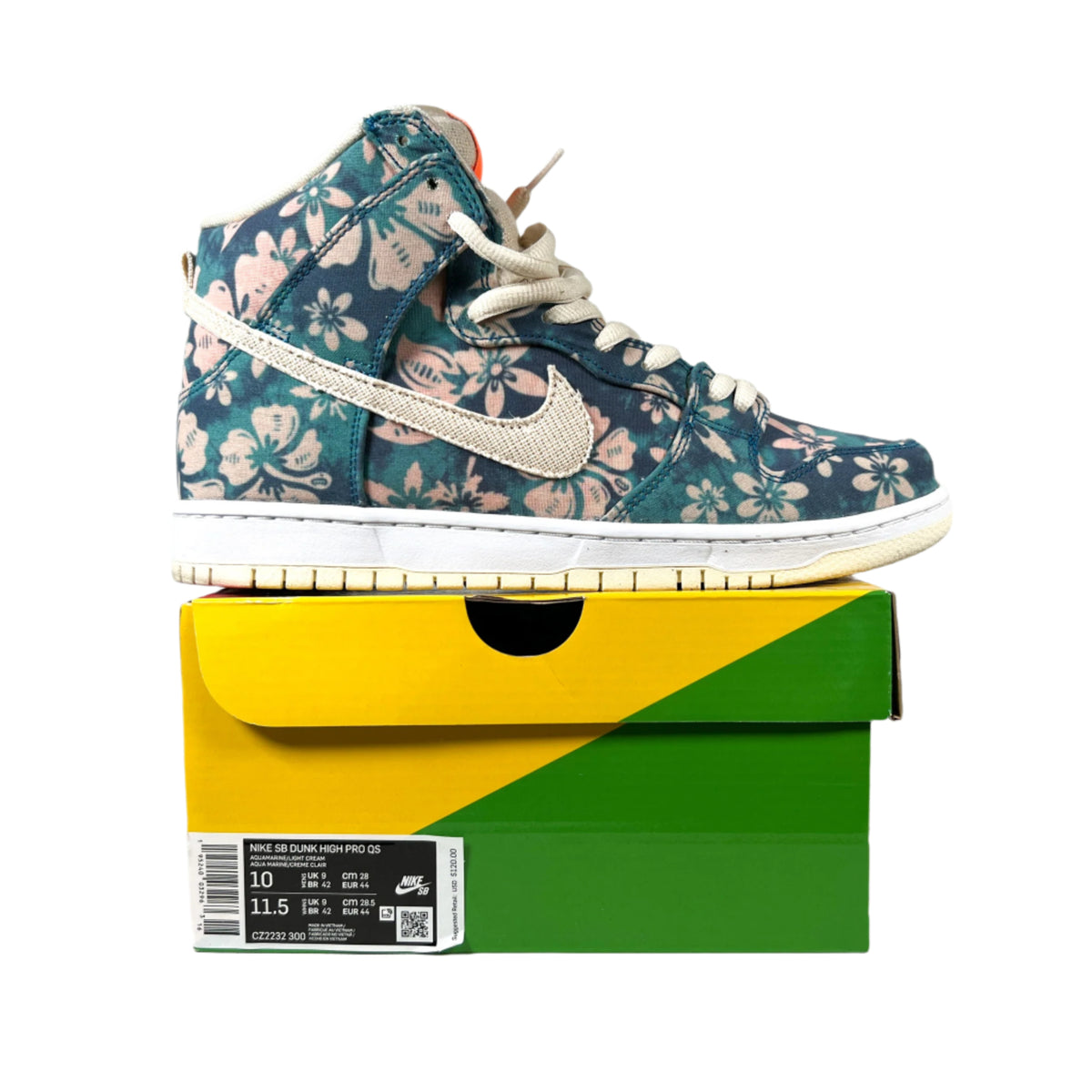 Modern 2021 Nike SB Dunk High Pro QS “Hawaii” Maui Wowie Size 10
