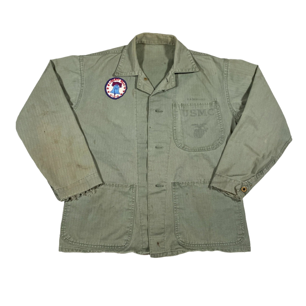 40's USMC P-41 HBT JACKET 1940'S VINTAGE 1940S WW2 USMC P44