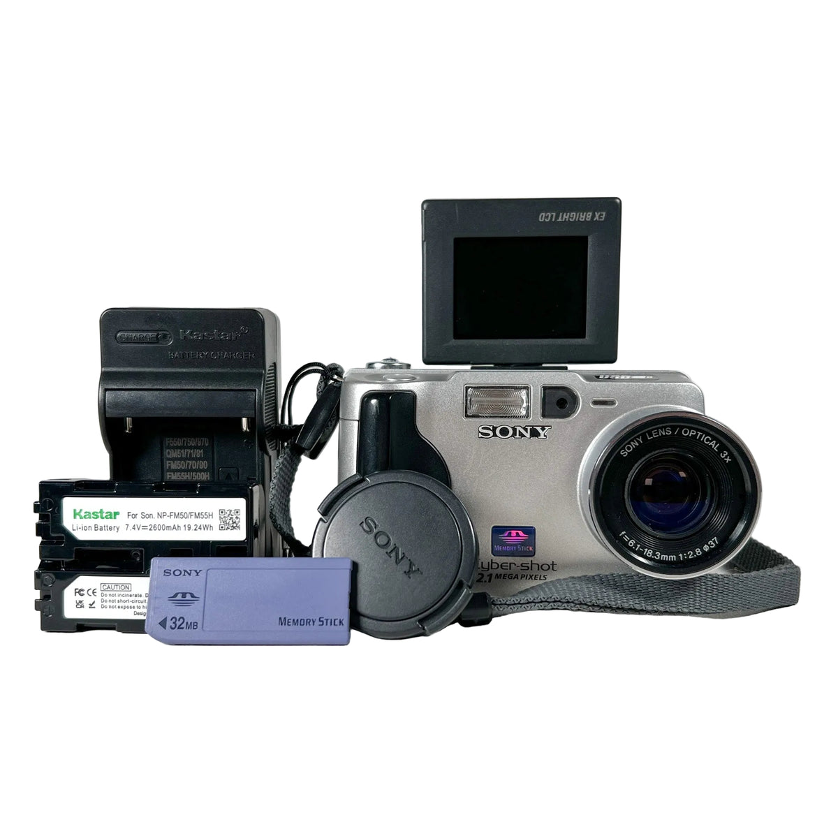 Vintage 2000 Sony Cyber-shot DSC-S50 2.1MP CCD Digital Camera
