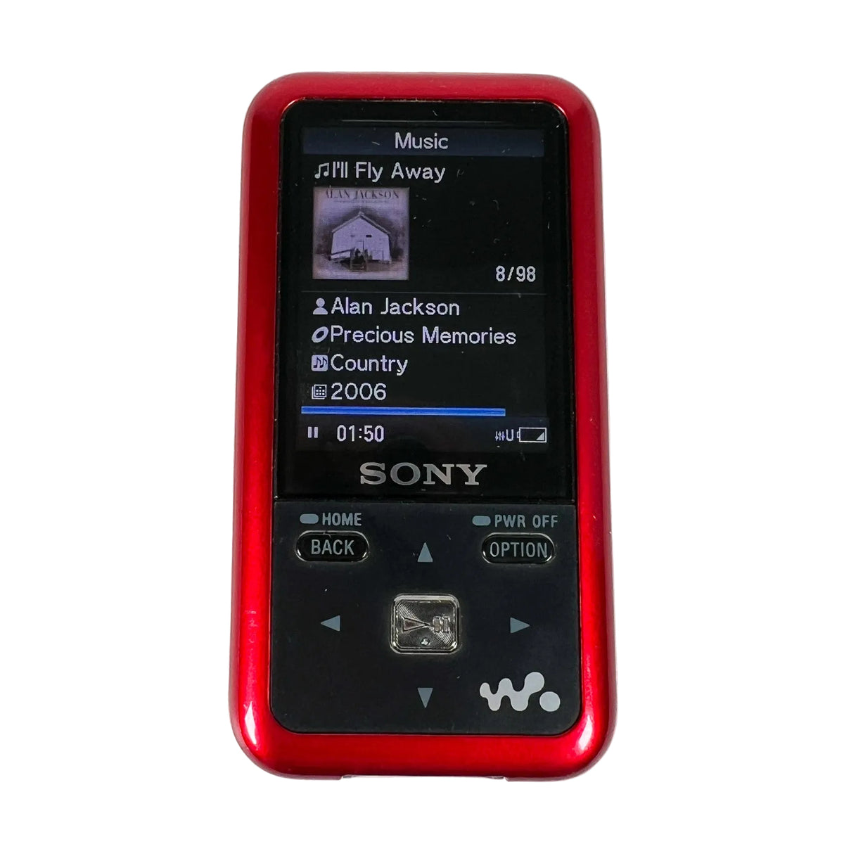 Vintage 2007 Sony Walkman NWZ-S615F Red Digital Media Player