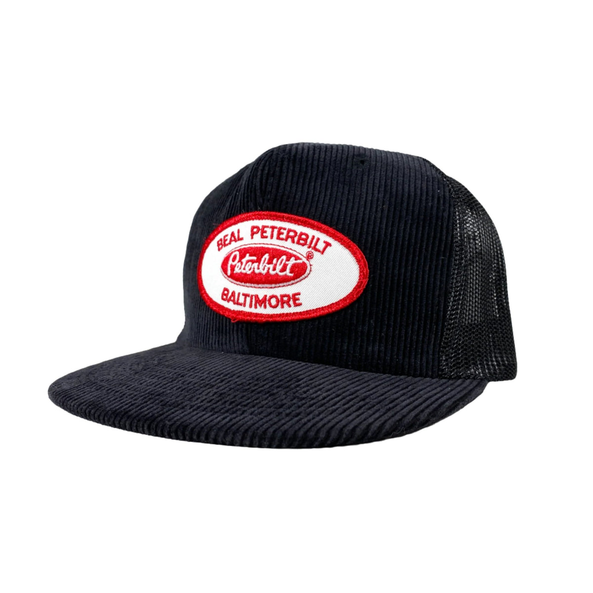 Vintage 80's Peterbilt Baltimore Corduroy Trucker Hat
