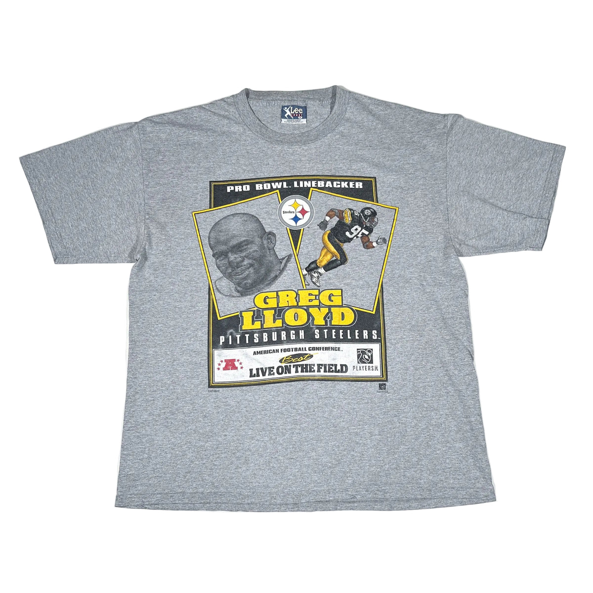 Vintage 90's Greg Lloyd Pittsburgh Steelers NFL Graphic T-Shirt