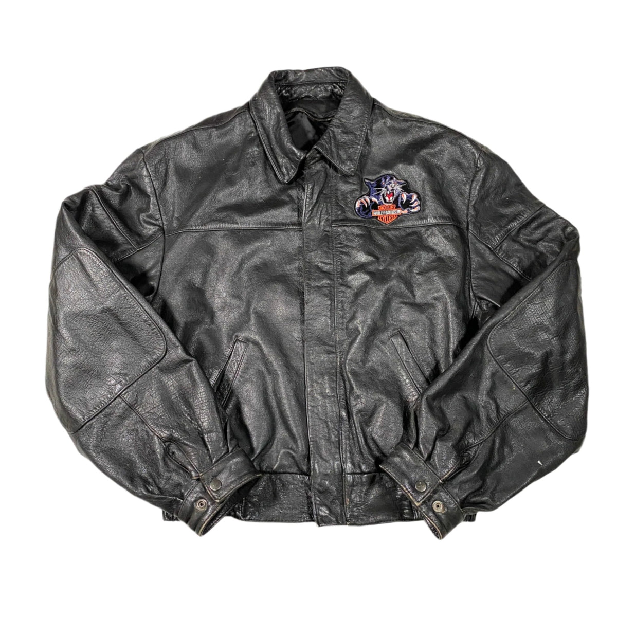 Vintage 90's Harley Davidson Eagle Leather Jacket – CobbleStore