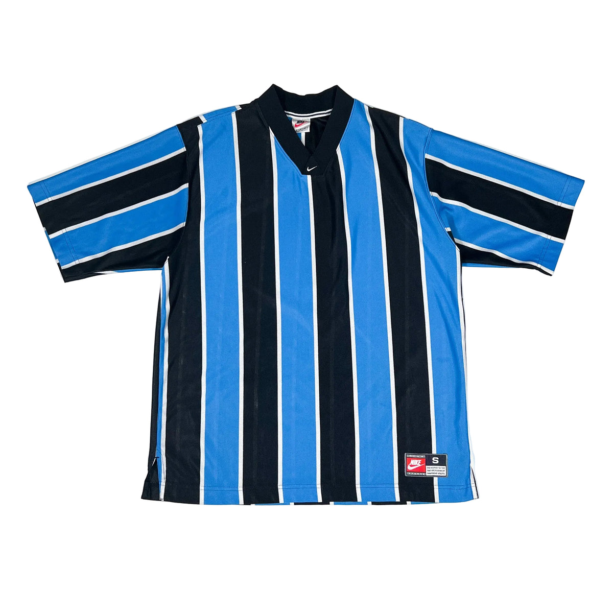 激レア　UK製　NIKE soccer uniform 90s Vintage 90s Nike Team Striped Orange Soccer Jersey Mens M Medium