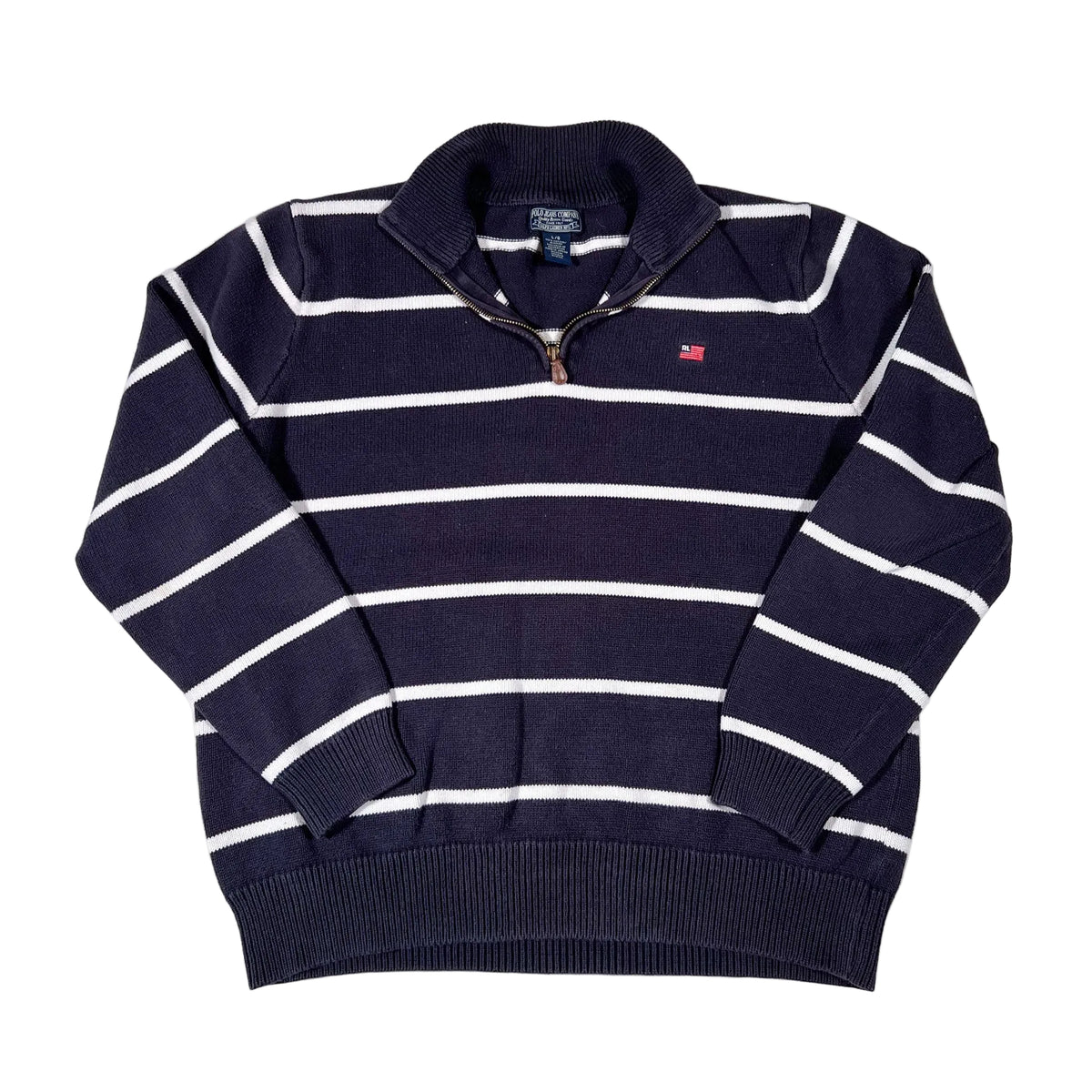 Vintage 90's Polo Jeans Co. Ralph Lauren Striped Quarter Zip
