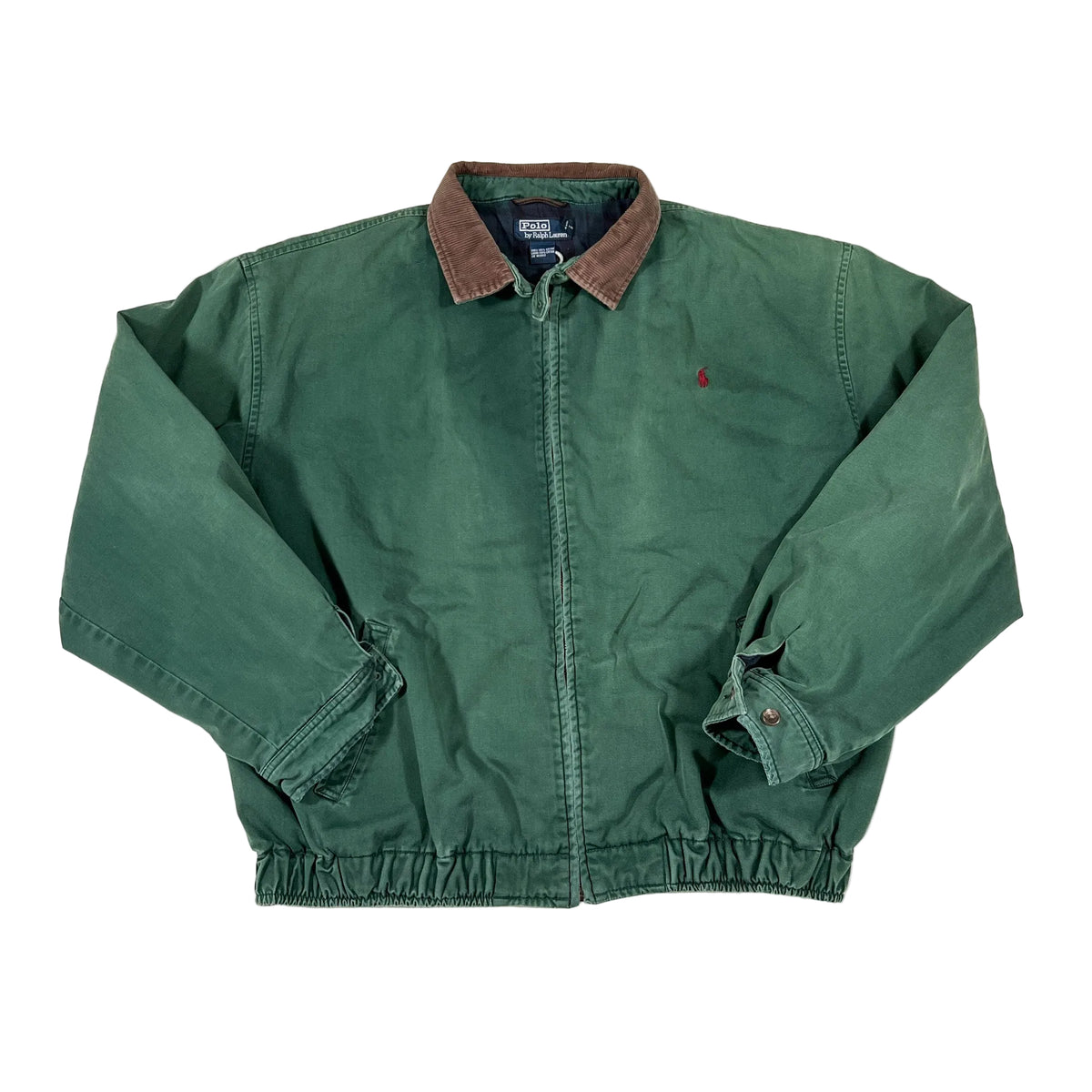 Vintage 90's Polo Ralph Lauren Green Harrington Jacket