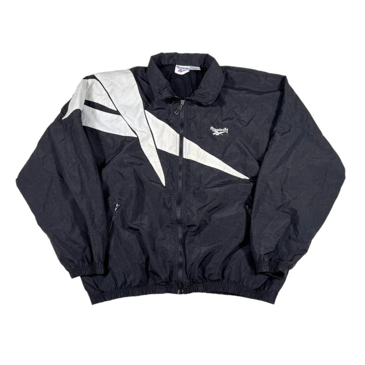 ジャケット・アウター 90s rare Reebok monotone poly jacket 90s Reebok Break the limit PRINT NYLON JACKET WINDBREAKER