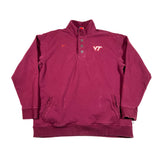 Vintage 90's Team Nike Virginia Tech Henley Sweatshirt