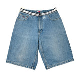 Vintage 90's Tommy Hilfiger Logo Waist Denim Shorts