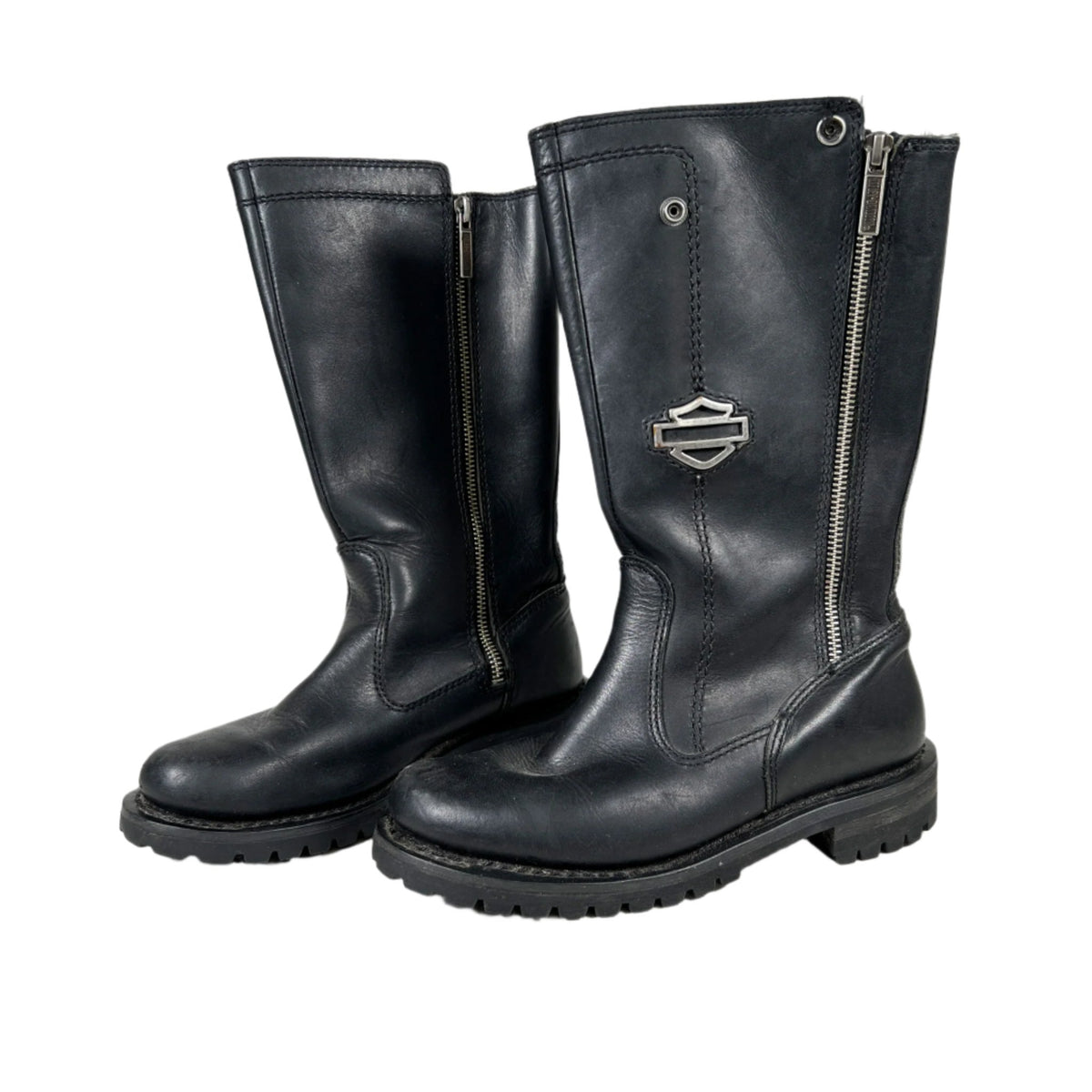 最安挑戦！ Vintage Y2K Boots Riding Women's Leather Davidson Harley 靴