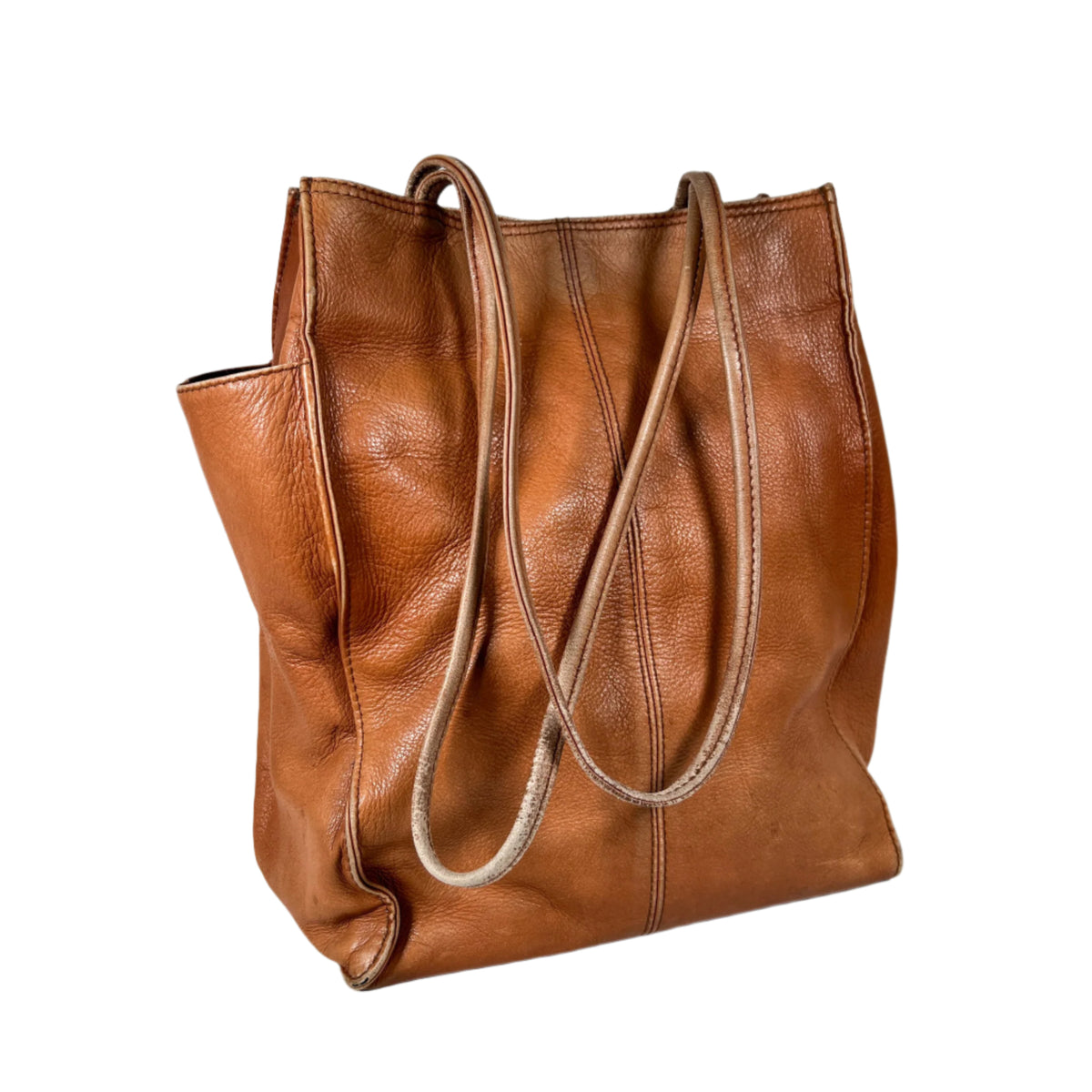 Y2k Brown Tote Bag - Y2K Leather Tote Bag Brown Grunge Boho