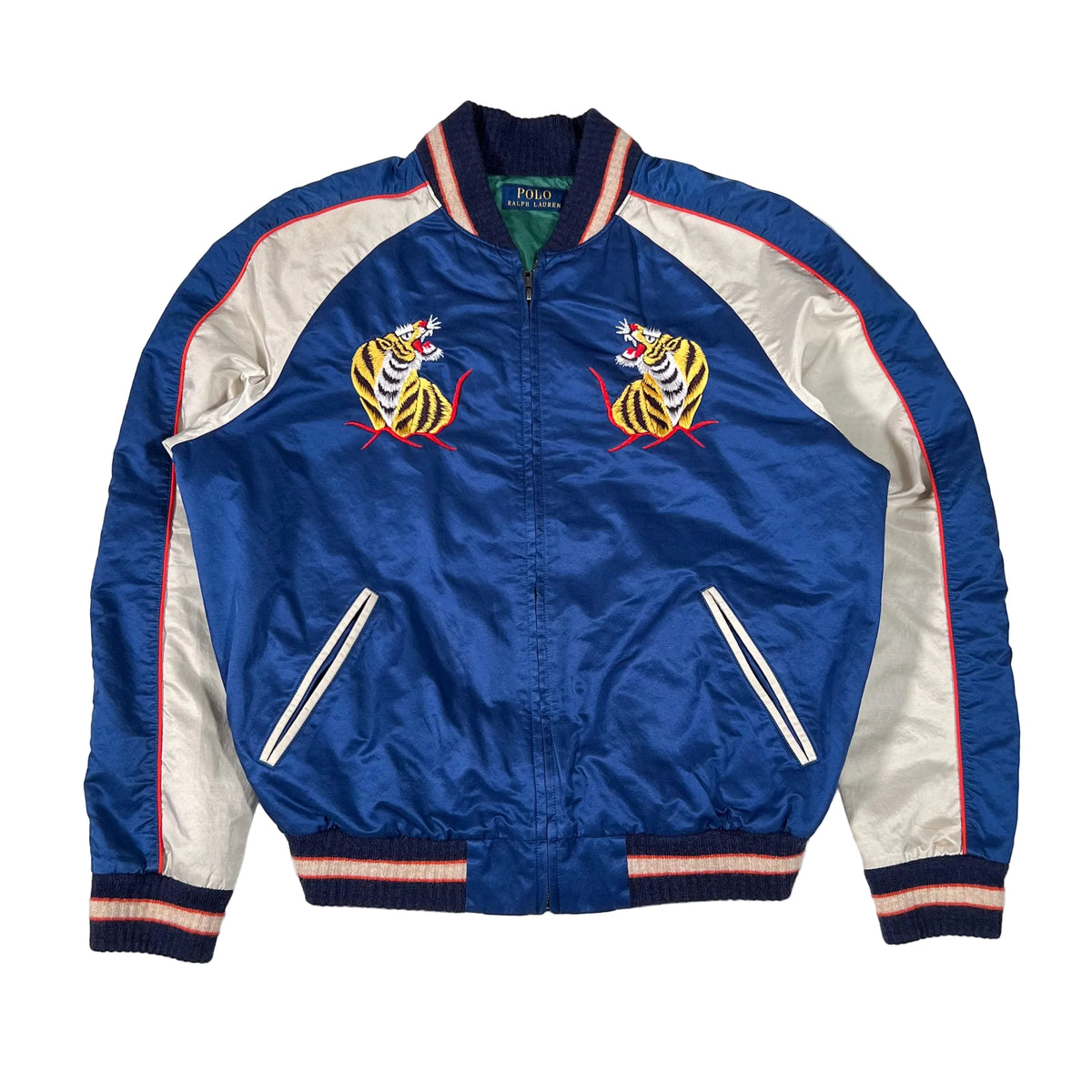 Polo Ralph Lauren ハワイ刺繍ジャケット Vintage Y2K Polo Ralph Lauren Hawaii Tiger Souvenir Bomber Jacket