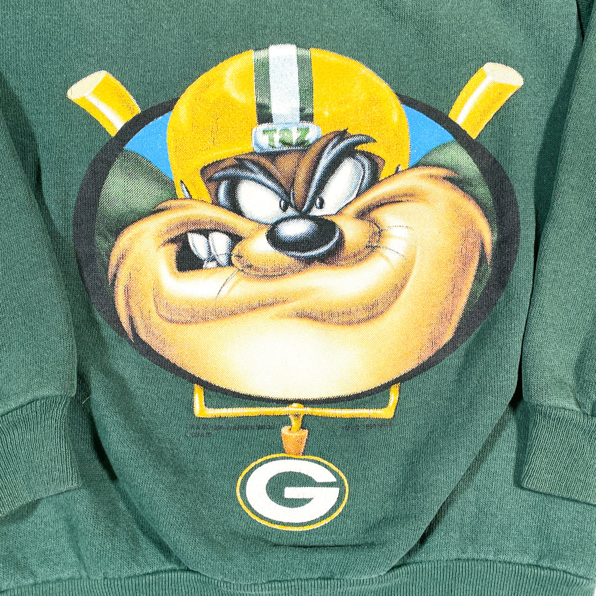 Vintage 90's Green Bay Packers Taz Youth Crewneck Sweatshirt – CobbleStore  Vintage