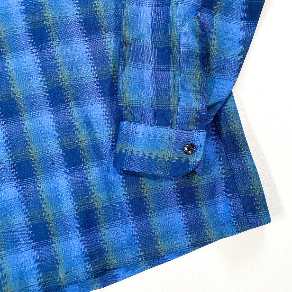 Vintage 70's Plaid Pendleton Plaid Loop Collar Button Down