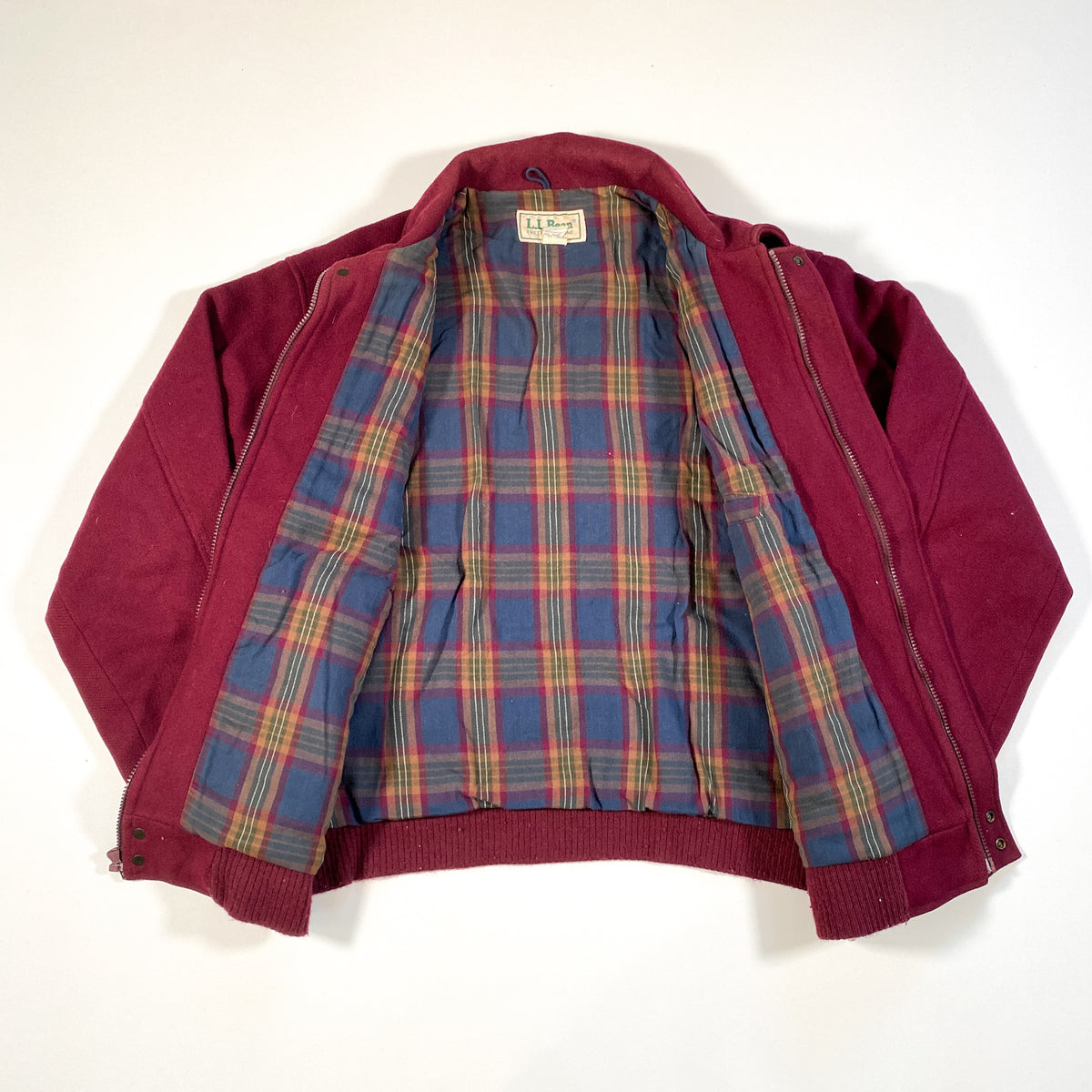 Vintage 80's LL Bean Plaid Lined Wool Jacket – CobbleStore Vintage