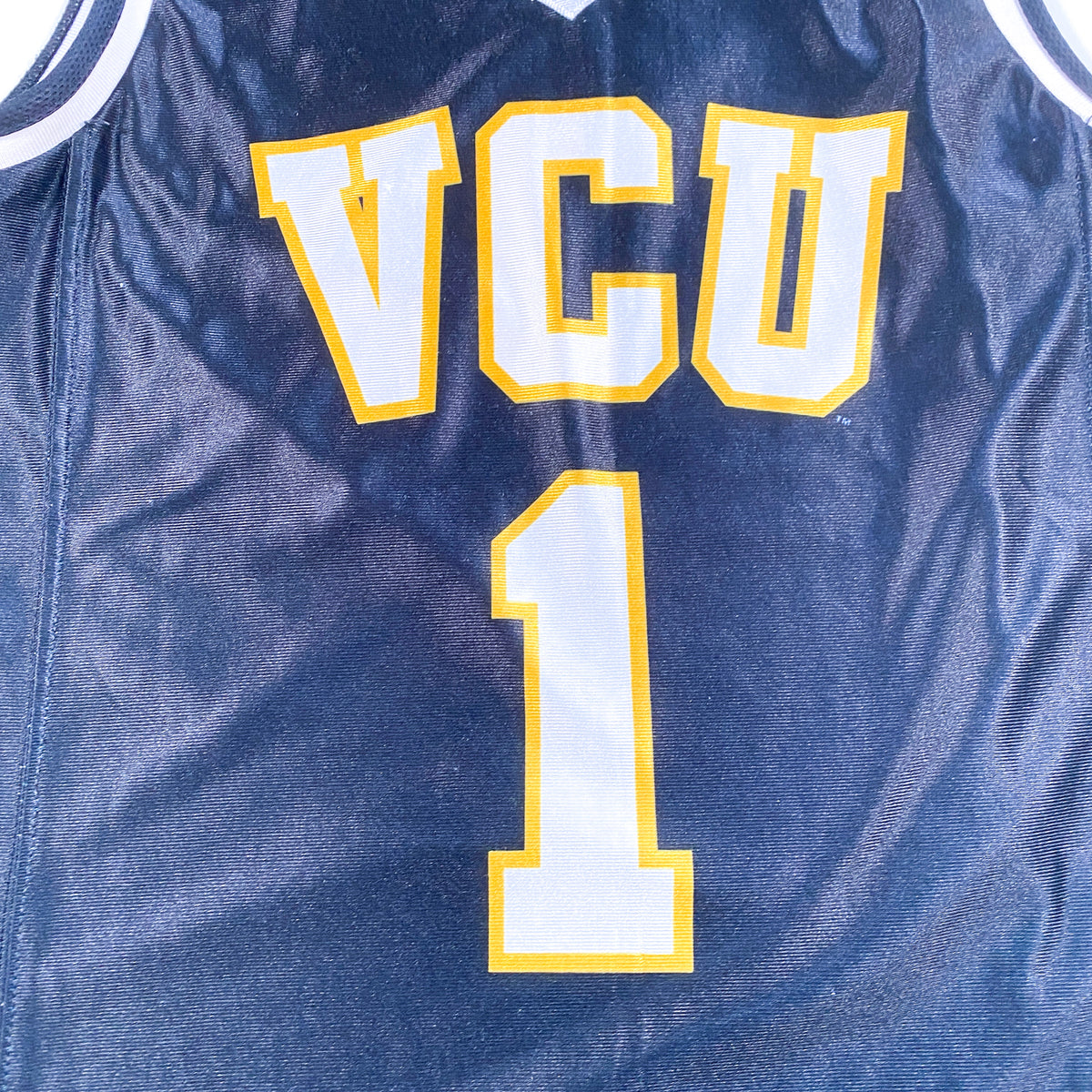 Vintage VCU Rams Sports Center Basketball Jersey #45 Adult 2XL Purple Sewn  Patch