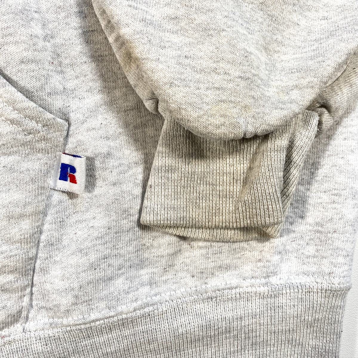 Vintage 90's Plain Gray Russell Athletic Full Zip Blank Hoodie