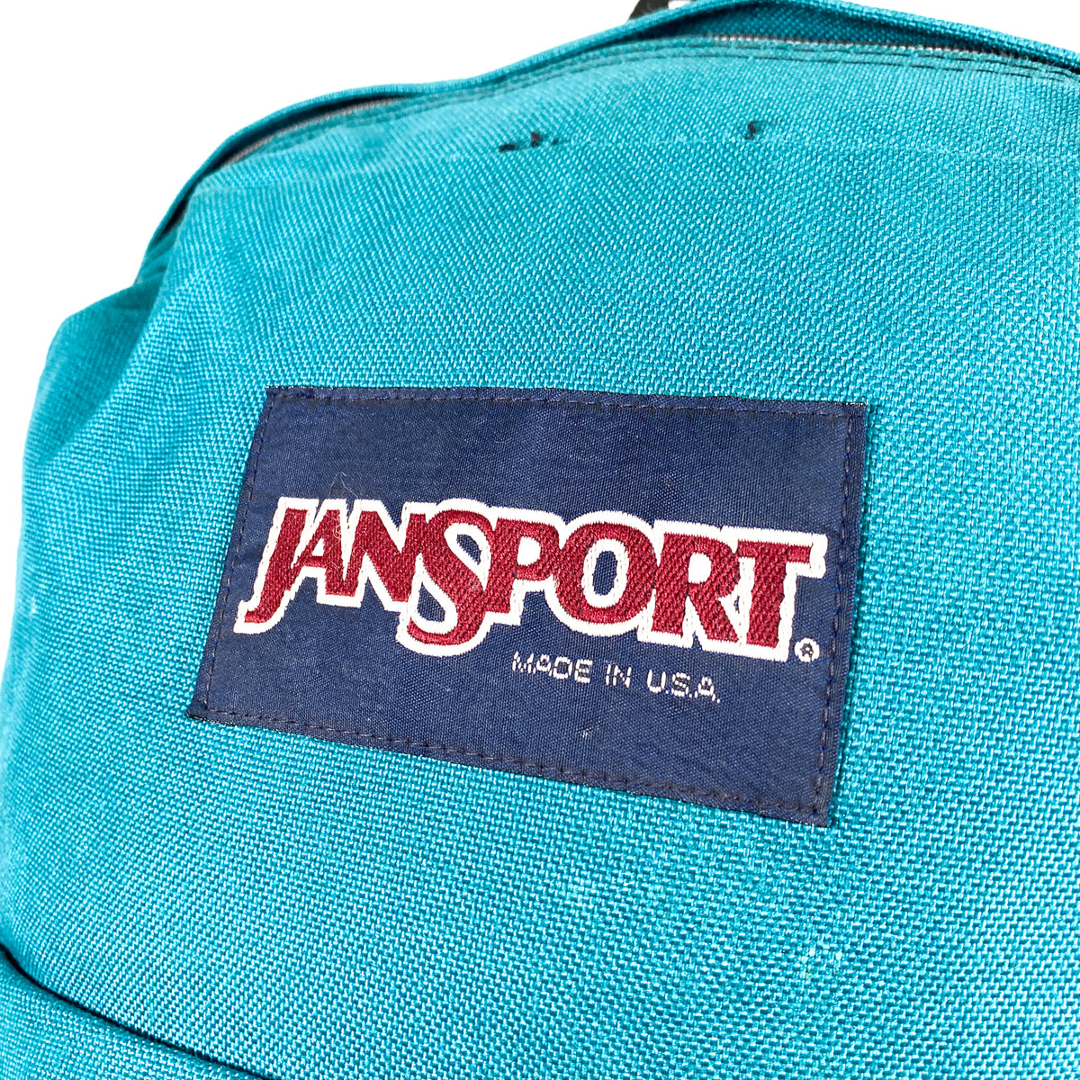 jansport backpack turquoise Vintage 90's Jansport Teal Made in USA Backpack – CobbleStore Vintage