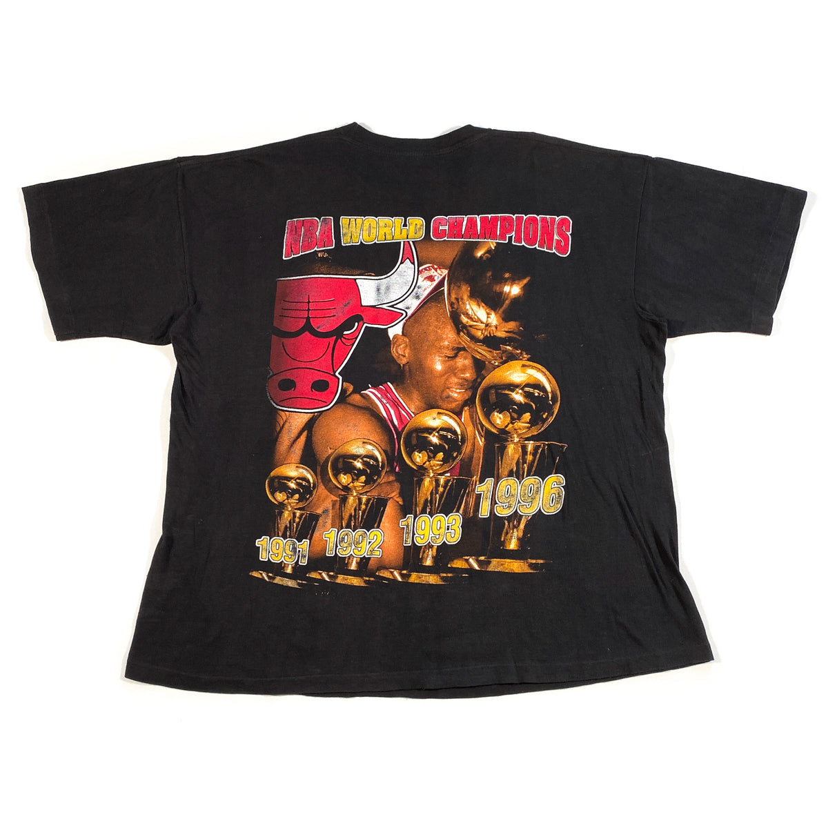 VINTAGE CHICAGO BULLS 4 TIME NBA CHAMPIONS T- SHIRT BY