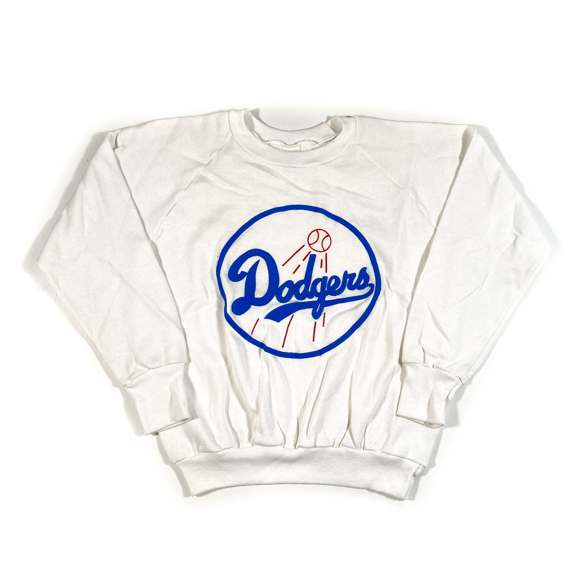 Vintage 80's LA Dodgers Raglan Crewneck Sweatshirt – CobbleStore