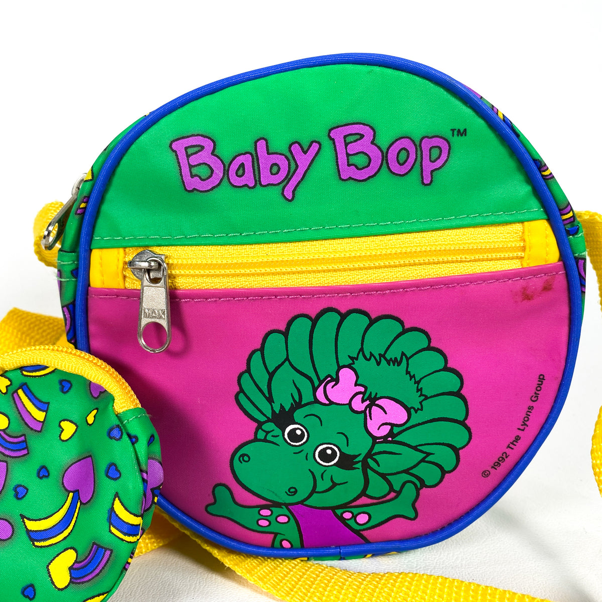 Vintage 1992 Baby Bop Barney Kids Small Pack Bag