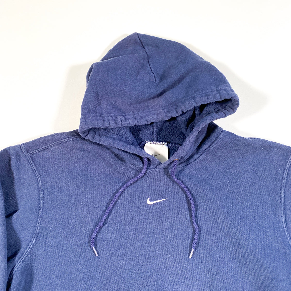 Vintage Y2K Nike Center Swoosh Navy Blue Hoodie Sweatshirt