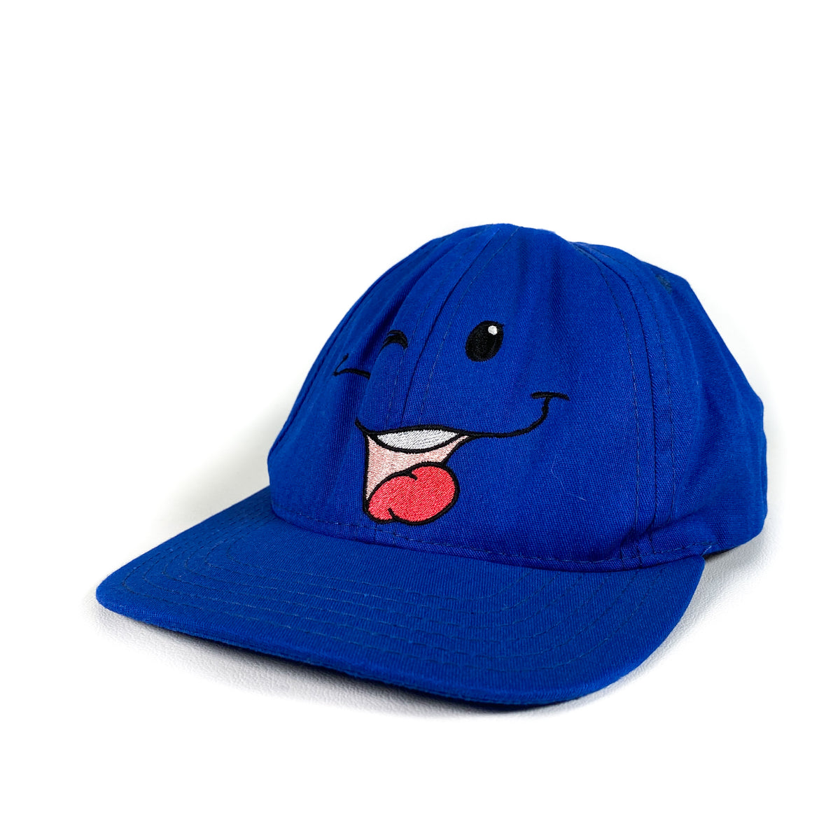 Vintage 90's Nickelodeon Nick Jr. Face Blue Made in USA Snapback
