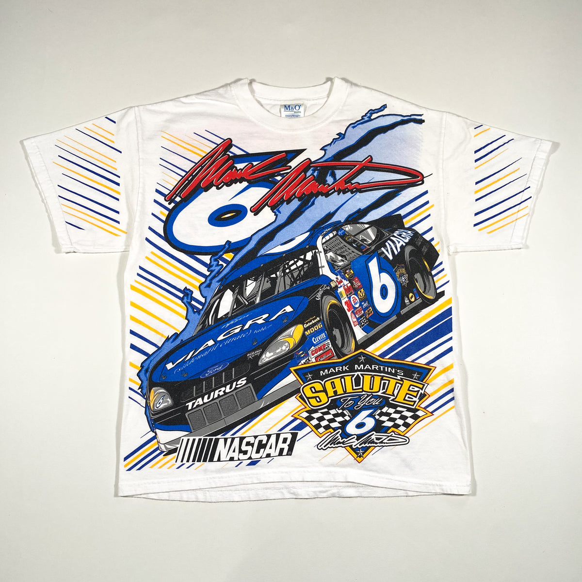 Vintage 90's Mark Martin Viagra AOP NASCAR T-Shirt – CobbleStore Vintage