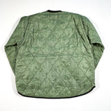 Vintage 50's Winter-Wear Quilted Military Green Insulated Undersuit Jacket