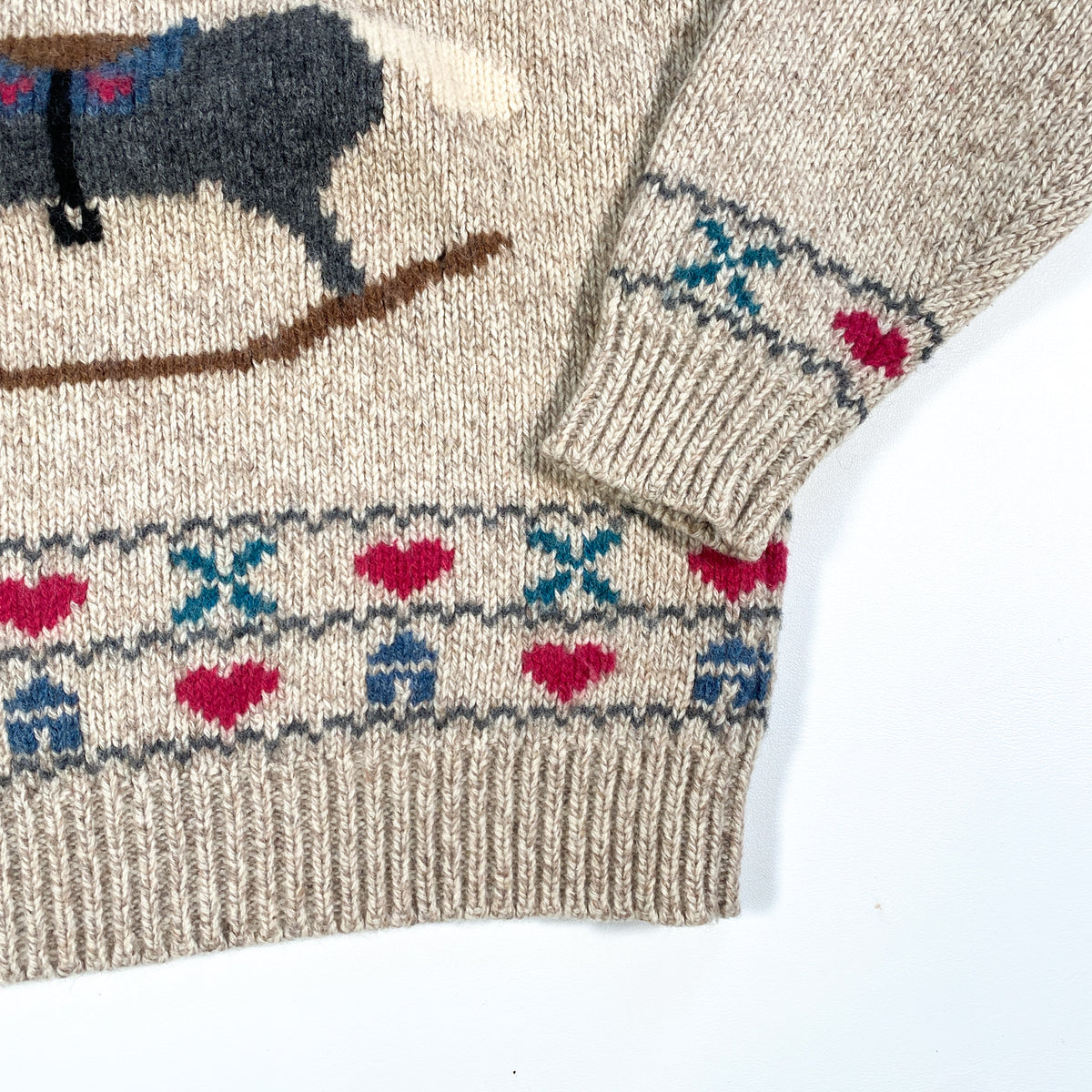 Vintage 1990 Eddie Bauer Wool Rocking Horse Sweater