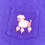 Vintage 90's Poodle Dog Pocket T-Shirt