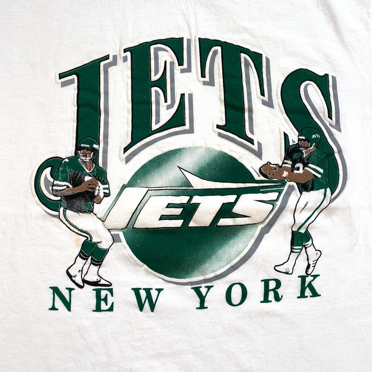 80s NY Jets Green Single Stitch Jersey Shirt