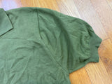 Vintage 70's Izod Collared Polo Rugby Military Green Shirt