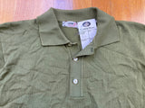 Vintage 70's Izod Collared Polo Rugby Military Green Shirt