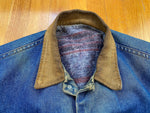 Vintage 70's Wrangler Flannel Lined Denim Chore Jacket - CobbleStore Vintage